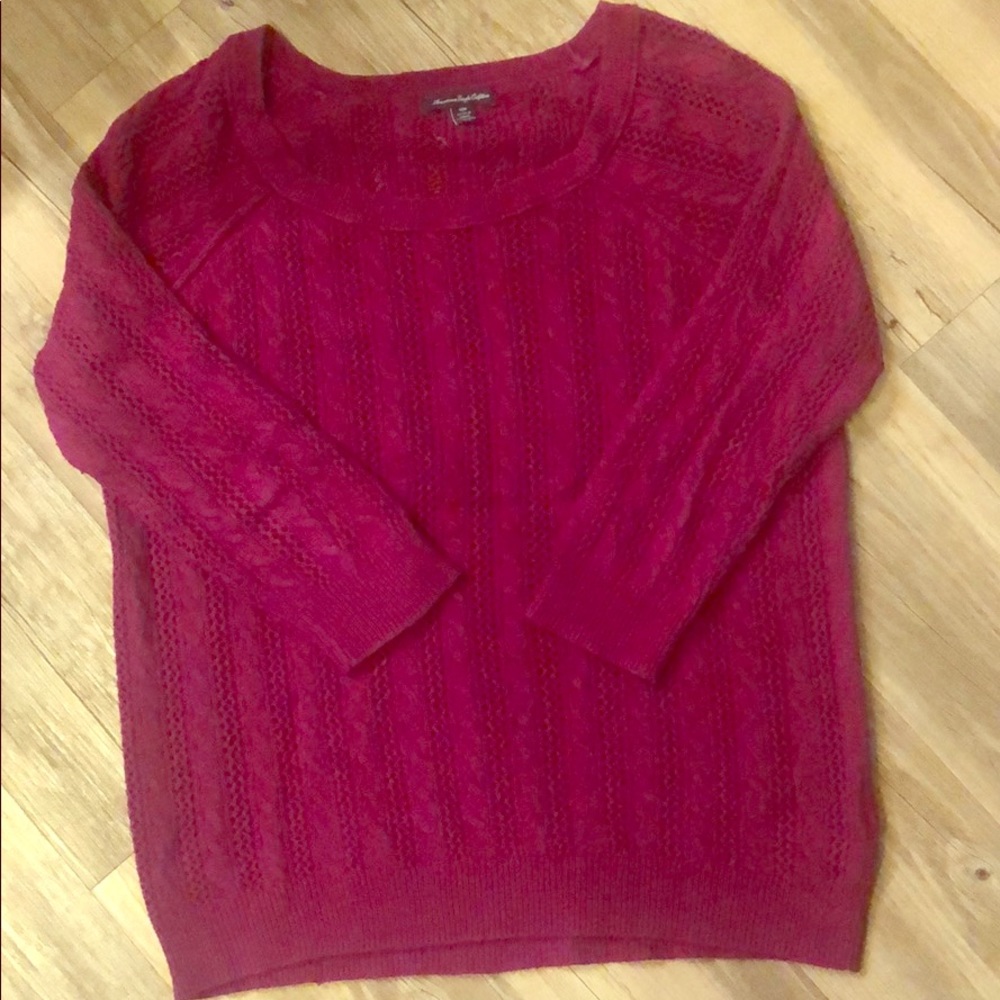 American Eagle 1/4 sleeve Sweater